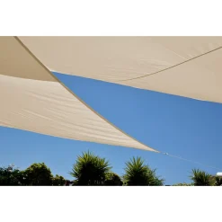 Żagiel ogrodowy przeciwsłoneczny DecoTeam, trójkąt, 2 x 3 x 4 m, beżowy