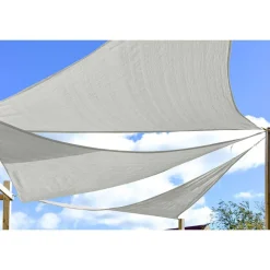 Żagiel ogrodowy przeciwsłoneczny DecoTeam Optima, trójkąt, 2,5 x 2,5 x 2,5 m, biały