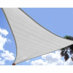 Żagiel ogrodowy przeciwsłoneczny DecoTeam Optima, trójkąt, 2 x 3 x 4 m, biały