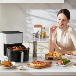 Air Fryer Frytkownica beztłuszczowa z okienkiem Mova AeroChef FD10 Pro, 1800 W, 6 l, biała