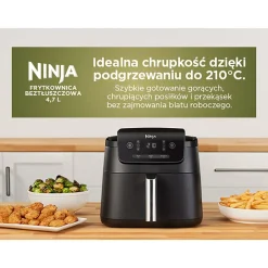 Air Fryer Frytkownica beztłuszczowa Ninja AF110EU, 1750 W, 4,7 l, grafitowa