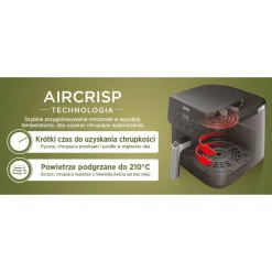 Air Fryer Frytkownica beztłuszczowa Ninja AF110EU, 1750 W, 4,7 l, grafitowa