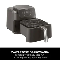 Air Fryer Frytkownica beztłuszczowa Ninja AF110EU, 1750 W, 4,7 l, grafitowa