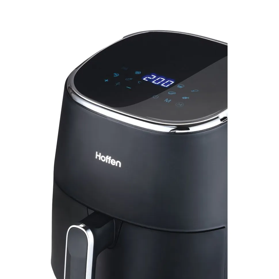 Air Fryer Frytkownica beztłuszczowa Hoffen, 1500 W, 5 l, czarna matowa