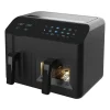 Air Fryer Frytkownica beztłuszczowa z okienkiem Maestro MR-760, 2400 W, 3,5 l + 6 l, czarna
