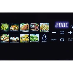 Air Fryer Frytkownica beztłuszczowa z okienkiem Hoffen, 1600-2000 W, 8 l, czarna