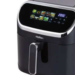 Air Fryer Frytkownica beztłuszczowa z okienkiem Hoffen, 1600-2000 W, 8 l, czarna