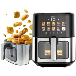 Air Fryer Frytkownica beztłuszczowa z okienkiem Noveen AF780 X-Line, 1700 W, 6,5 l, czarna