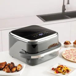 Air Fry Pizza Grill XL Taurus, 3 w 1, 2200 W, 4,2 l, czarny