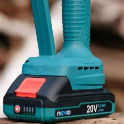 Akumulatorowa piła łańcuchowa NeviQ L04302 6”, 20 V, 2 x akumulator, ładowarka