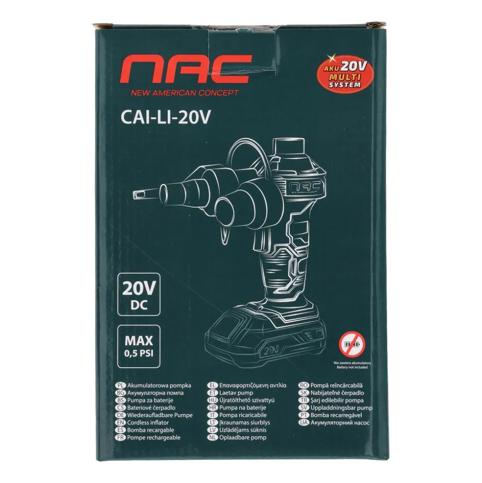 Akumulatorowa pompka body NAC CAI-LI-20V