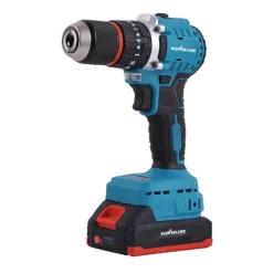Akumulatorowa wiertarko-wkrętarka udarowa z silnikiem bezszczotkowym Powerlink, 20 V, 50 Nm, 10 mm, 2x akumulator 1,5 Ah, z akcesoriami