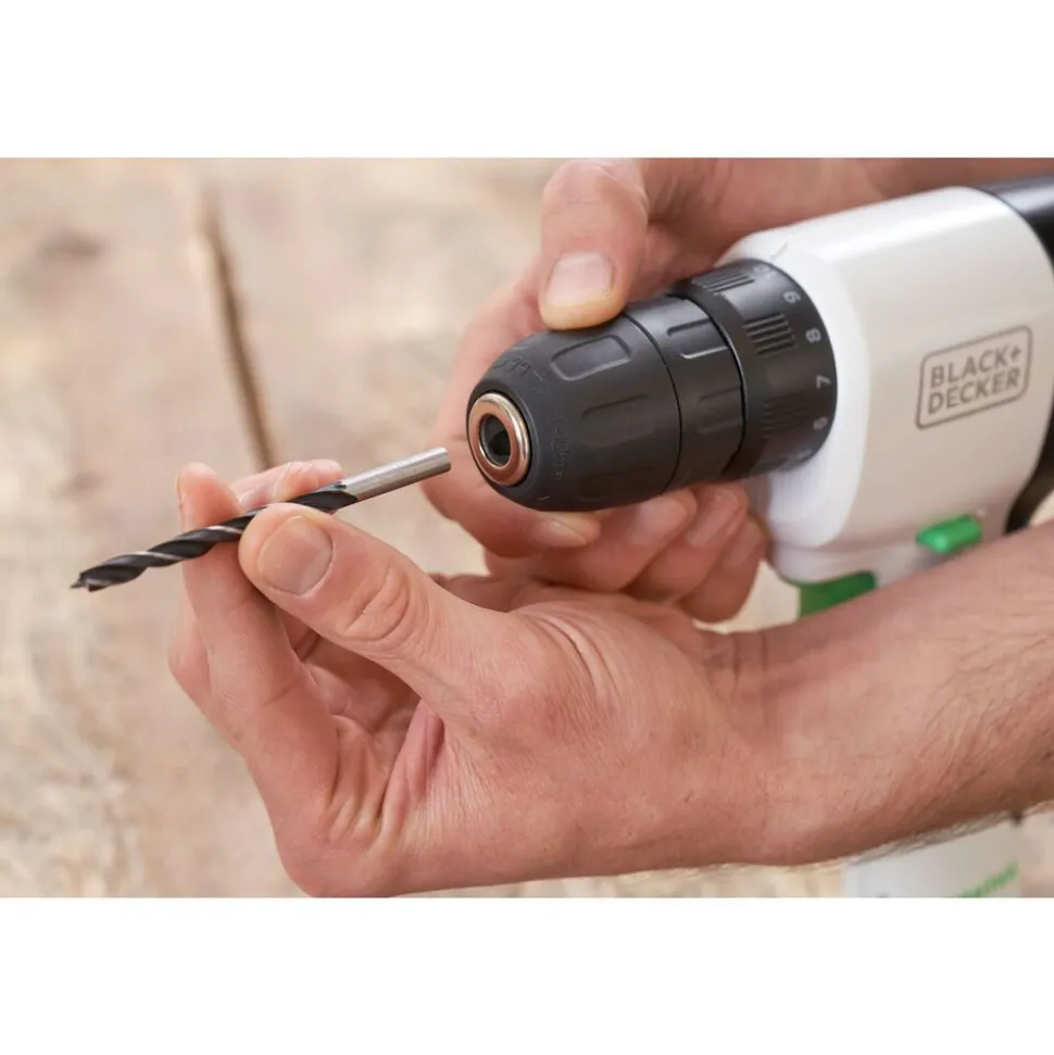 Akumulatorowa wiertarko-wkrętartka Black+Decker Reviva, 12 V