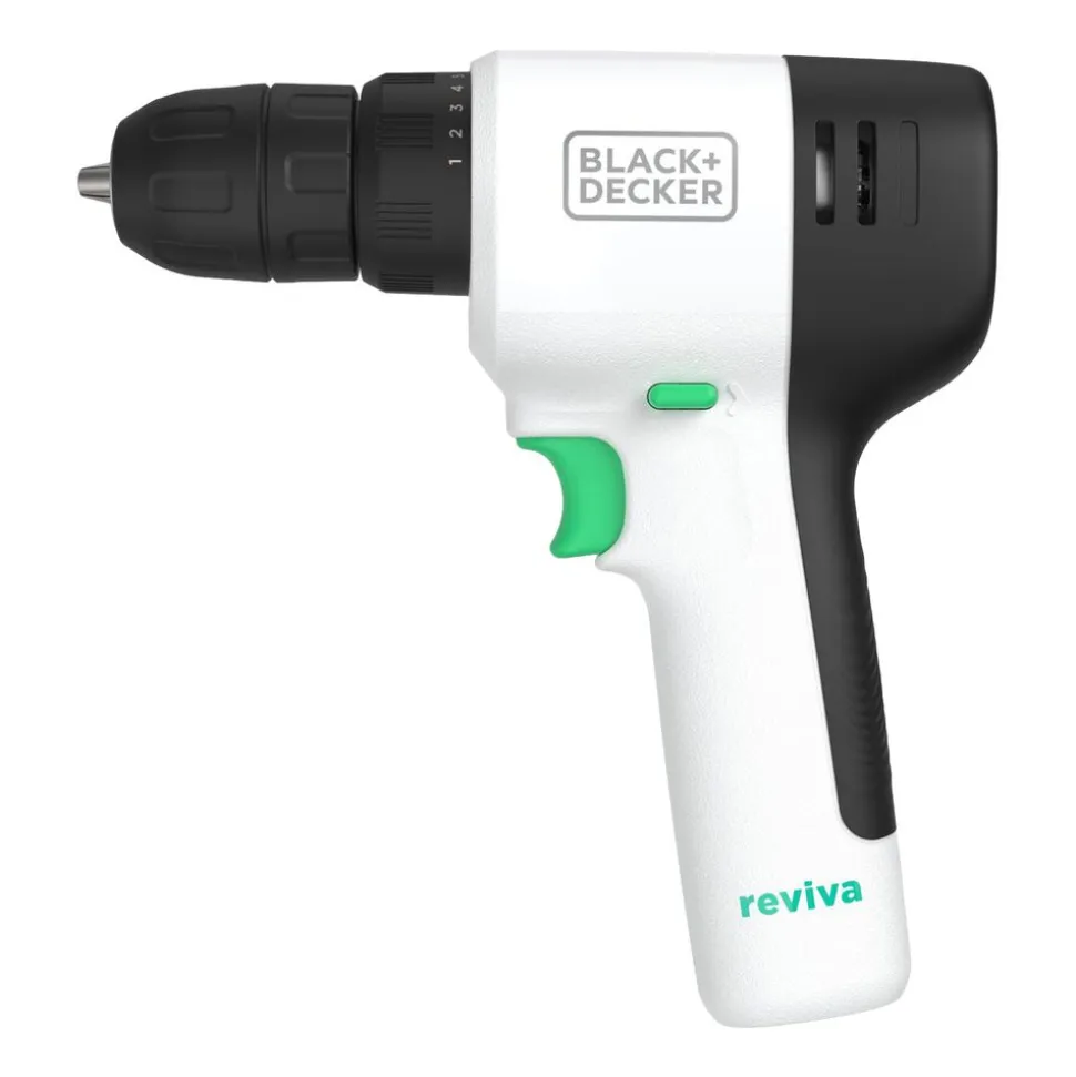Akumulatorowa wiertarko-wkrętartka Black+Decker Reviva, 12 V