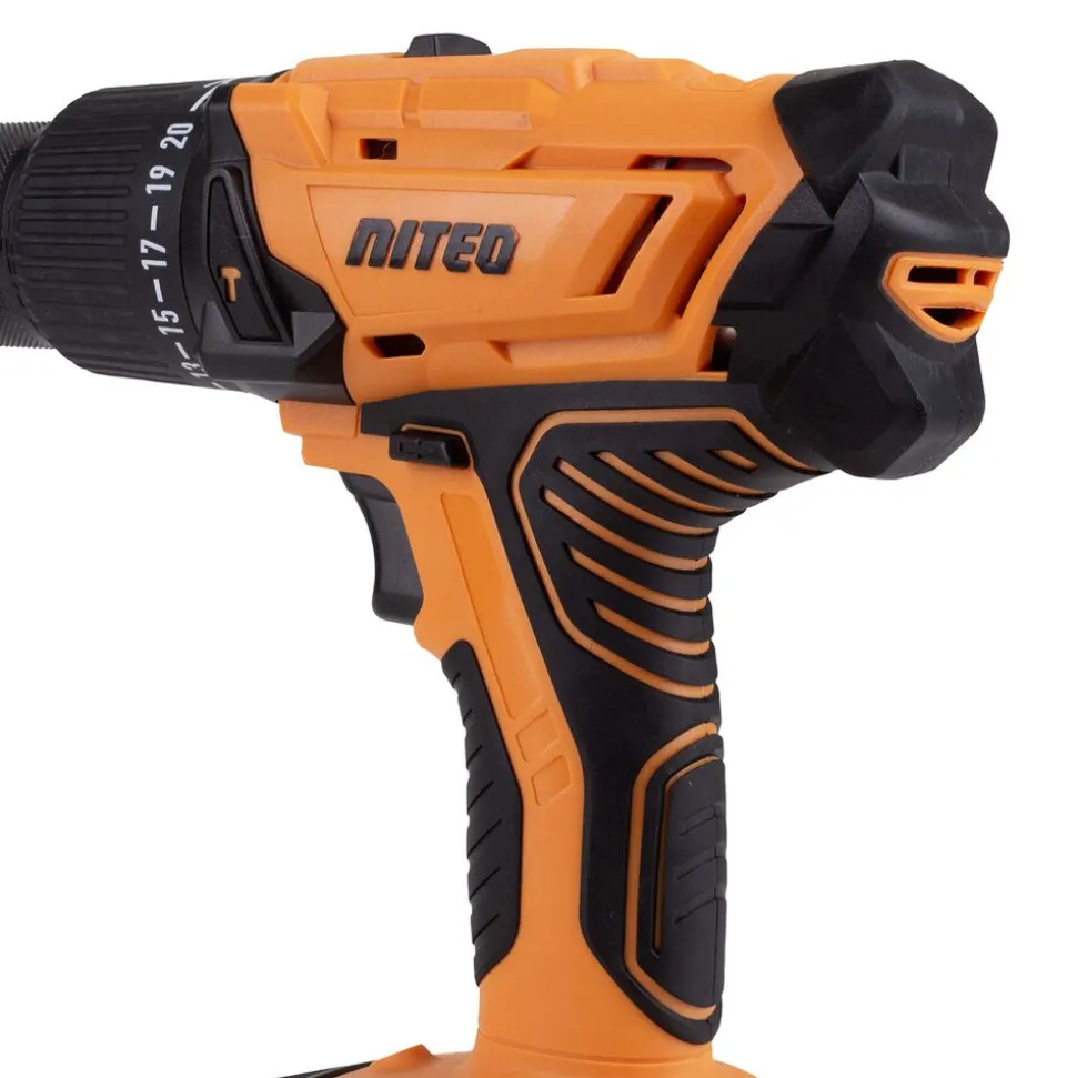 Akumulatorowa wiertarko-wkrętarka udarowa Niteo 20 V Max, 20 V, 45 Nm