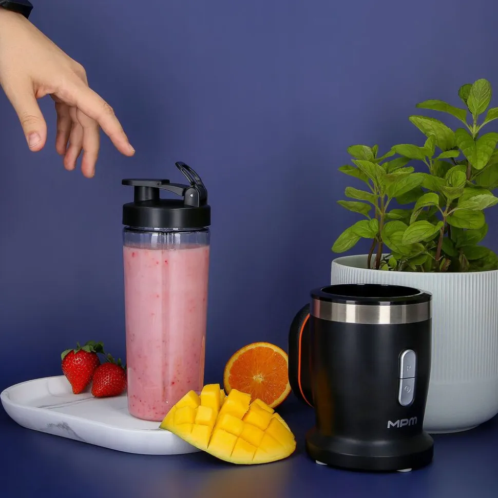 Akumulatorowy blender fitness MPM GoFree CMBL-02, czarny