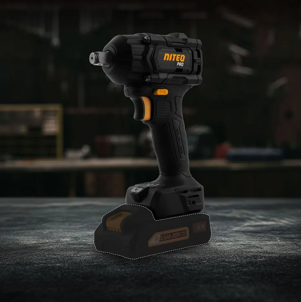 Akumulatorowy klucz udarowy Niteo Pro 20 V, 20 V, 250/330 Nm