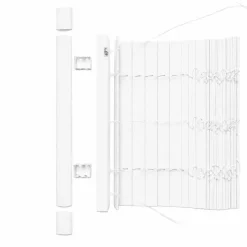 Żaluzja drewnopodobna Decoteam, 80 x 230 cm, biała