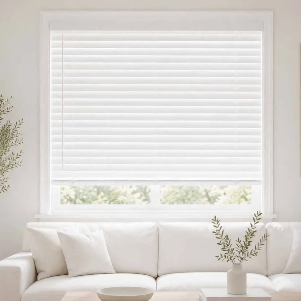 Żaluzja drewnopodobna Decoteam, 80 x 230 cm, biała