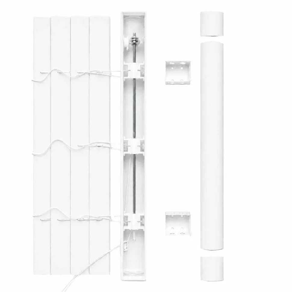 Żaluzja drewnopodobna Decoteam, 80 x 230 cm, biała