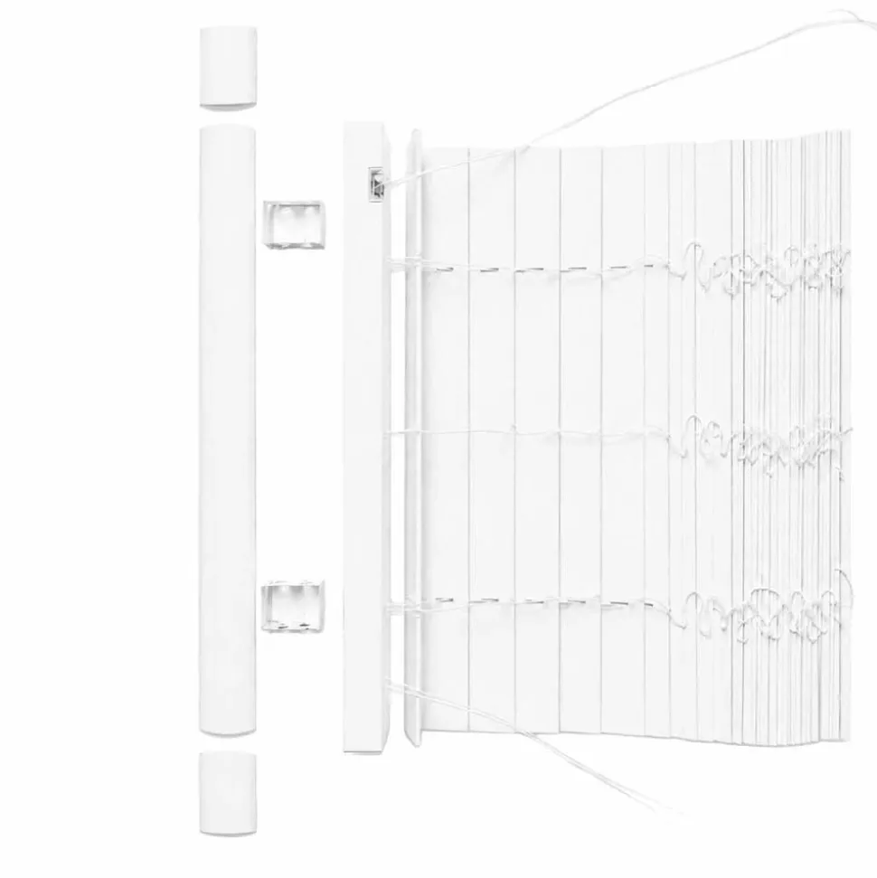 Żaluzja drewnopodobna Decoteam, 60 x 160 cm, biała