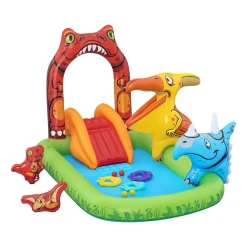 Basen dmuchany dla dzieci z placem zabaw Bestway, 241x140x137 cm, dinozaury