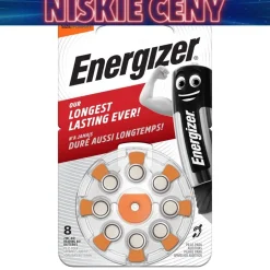 Baterie do aparatów słuchowych Energizer, 8 szt., rozmiar 13