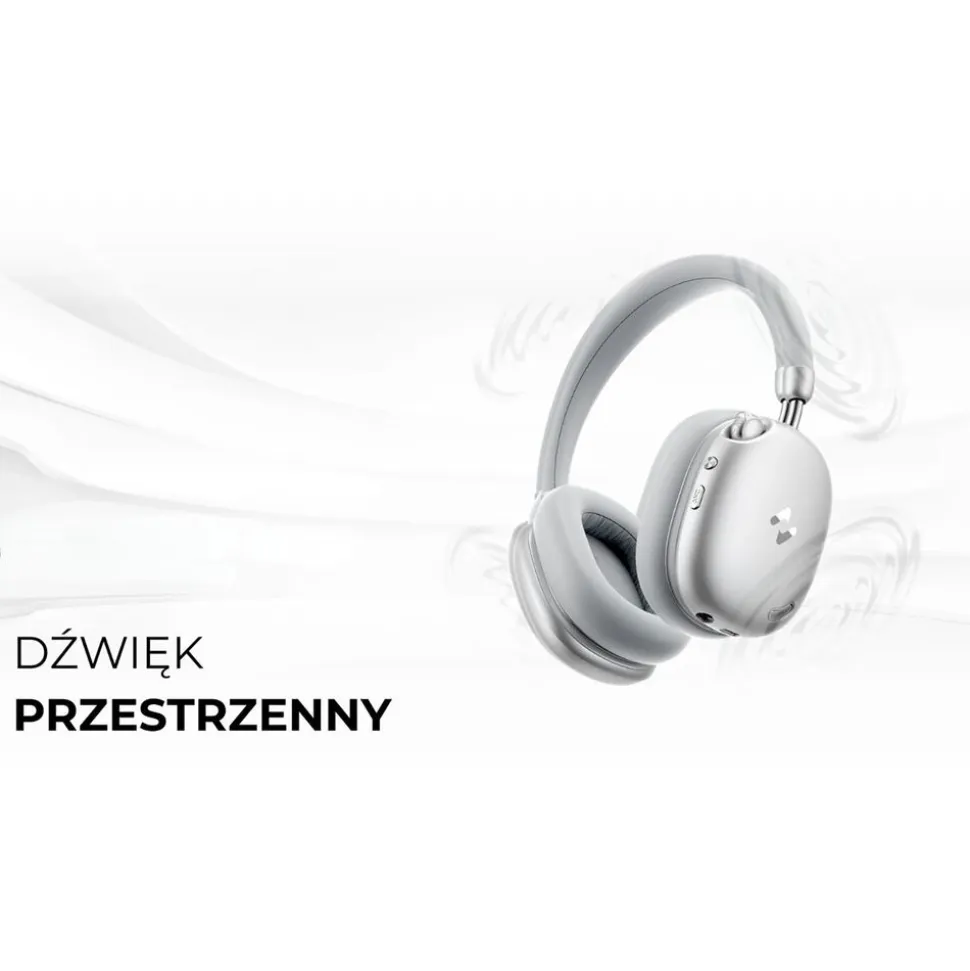 Bezprzewodowe słuchawki gamingowe Havit Space S1 H670BT, beżowe