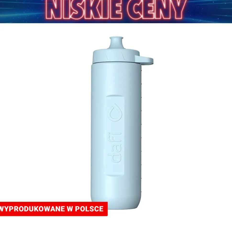 Bidon filtrujący Dafi Rush, 1 l, z wkładem filtrującym, dove blue