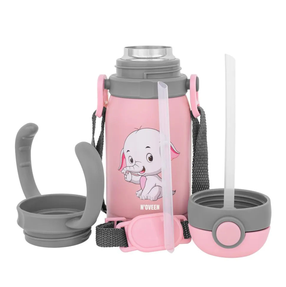 Bidon NOVEEN TB566 Pink Solid 300 ml, różowy