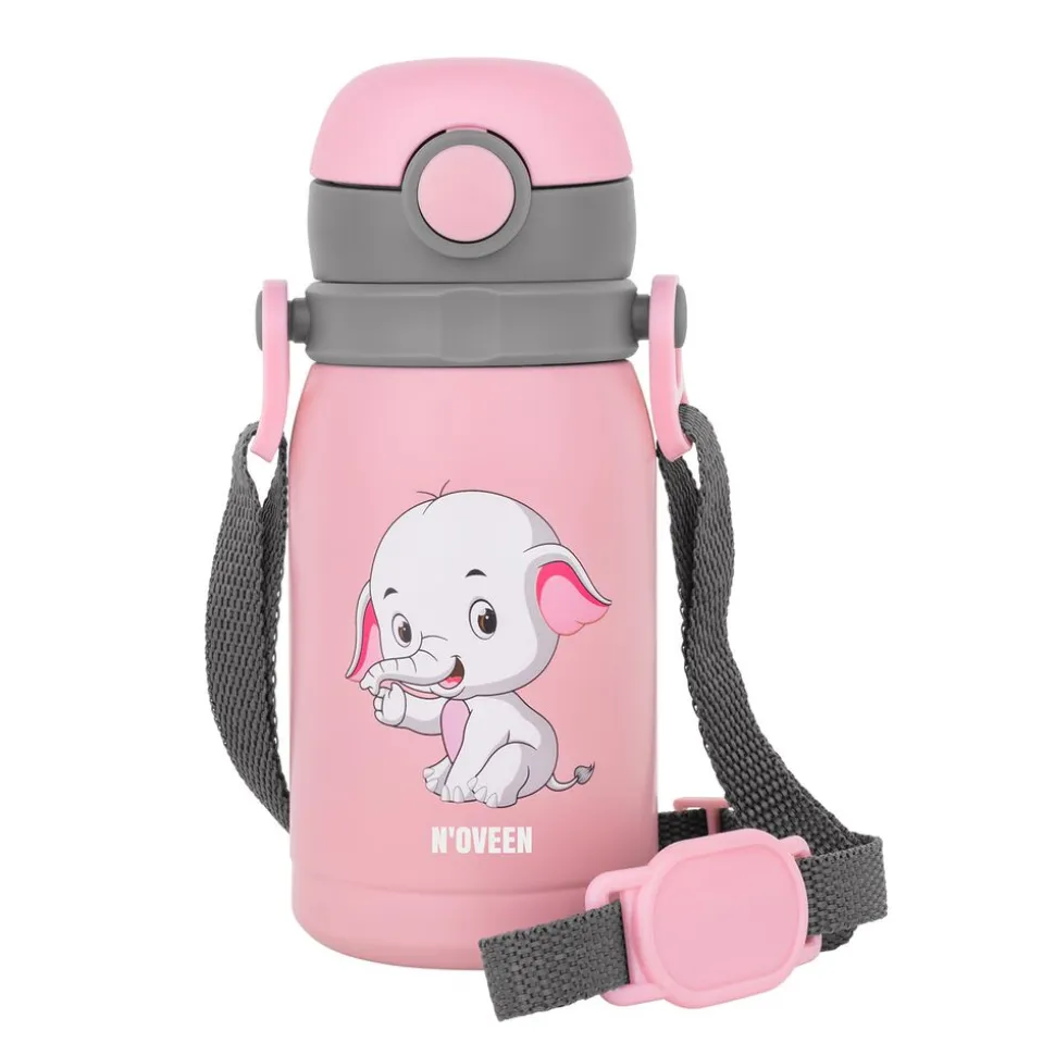 Bidon NOVEEN TB566 Pink Solid 300 ml, różowy