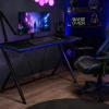 Biurko gamingowe Vilandy Gamer, 80 x 50 x 75 cm, czarne
