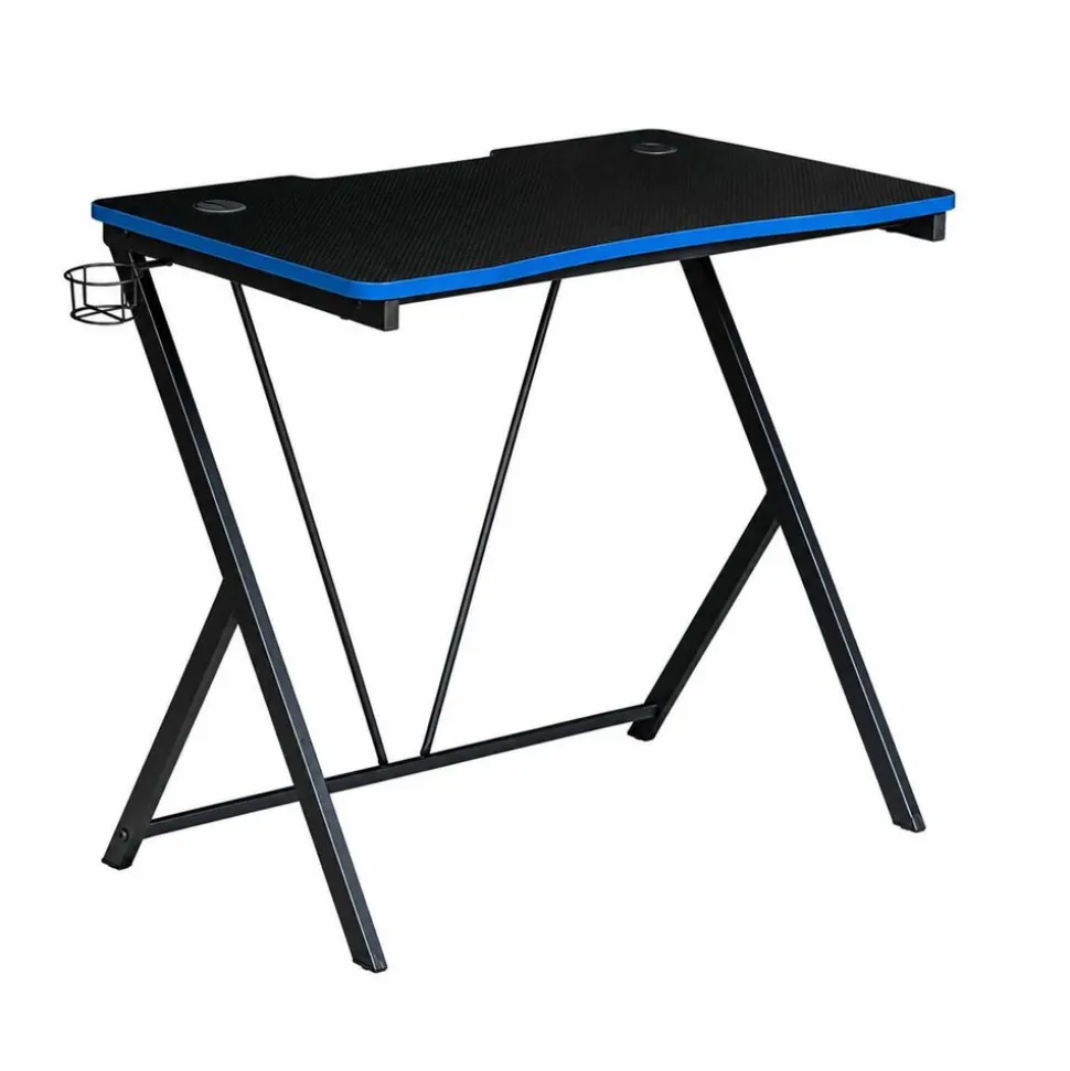 Biurko gamingowe Vilandy Gamer, 80 x 50 x 75 cm, czarne