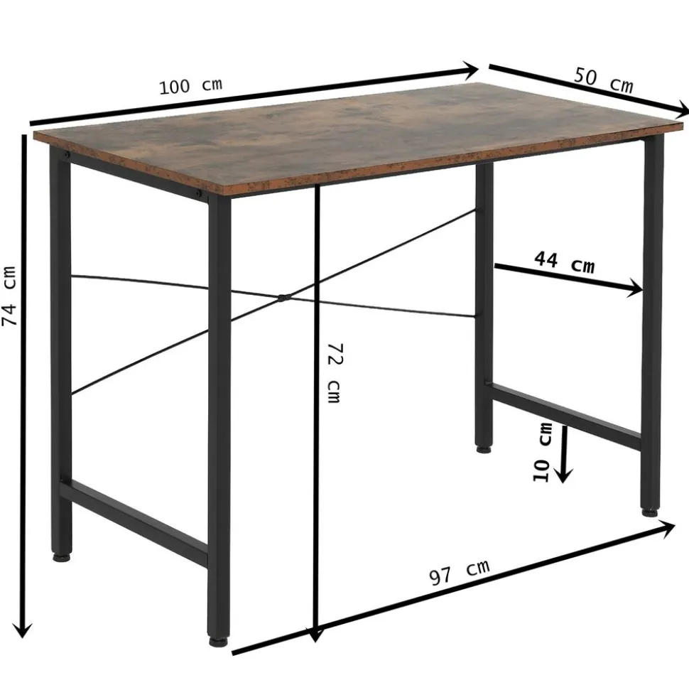 Biurko loft 100 x 50 x 76 cm OTE, melamina