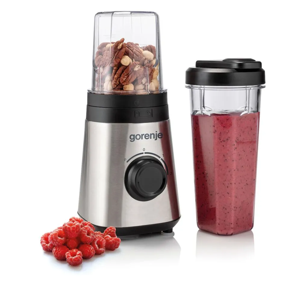 Blender fitness Gorenje BSM600E, 320 W, bidon 600 ml, srebrny