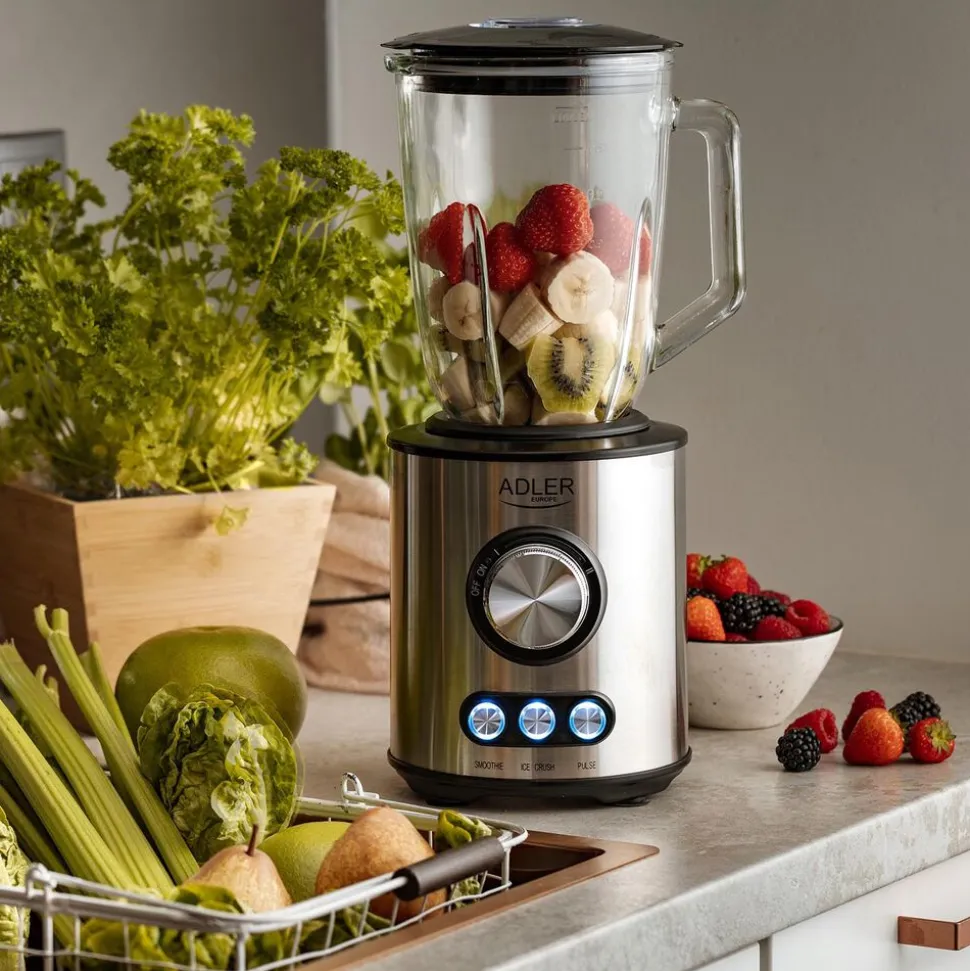 Blender kielichowy Adler AD 4078, 800 W, 1,5 l, kruszenie lodu