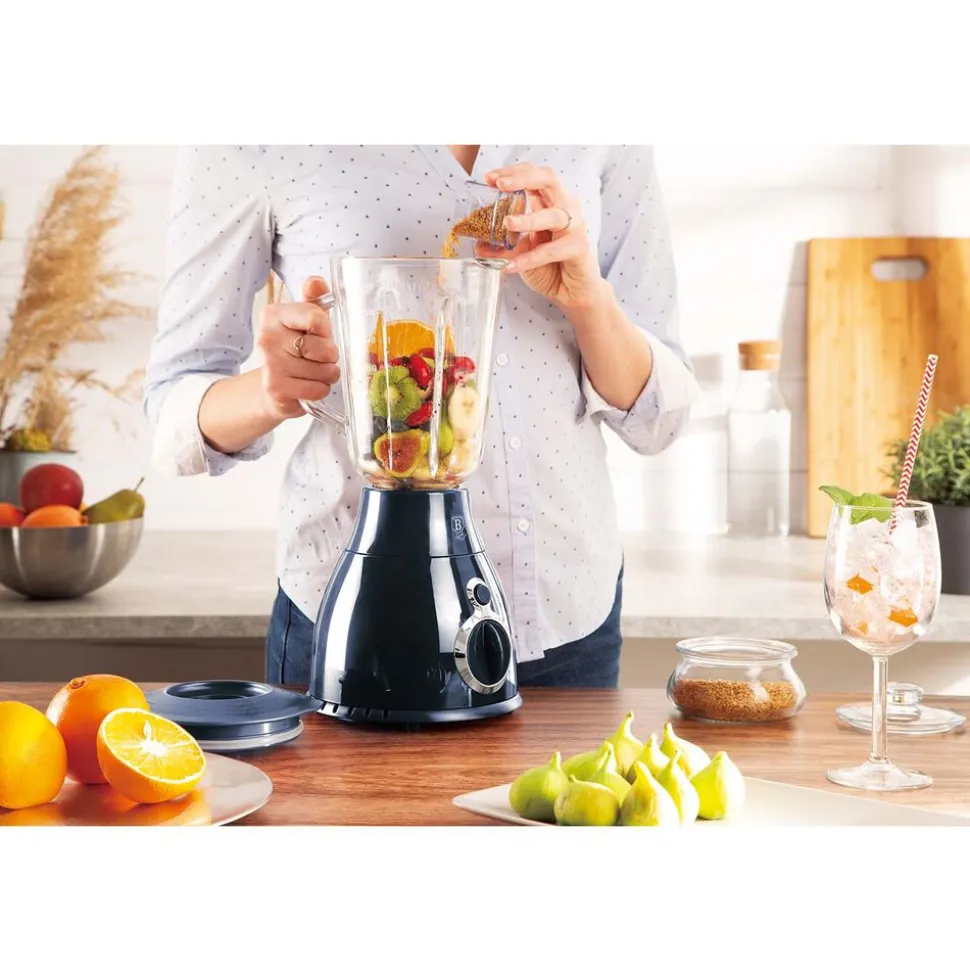 Blender kielichowy Berlingerhaus Aquamarine, 600 W, kielich z podziałką
