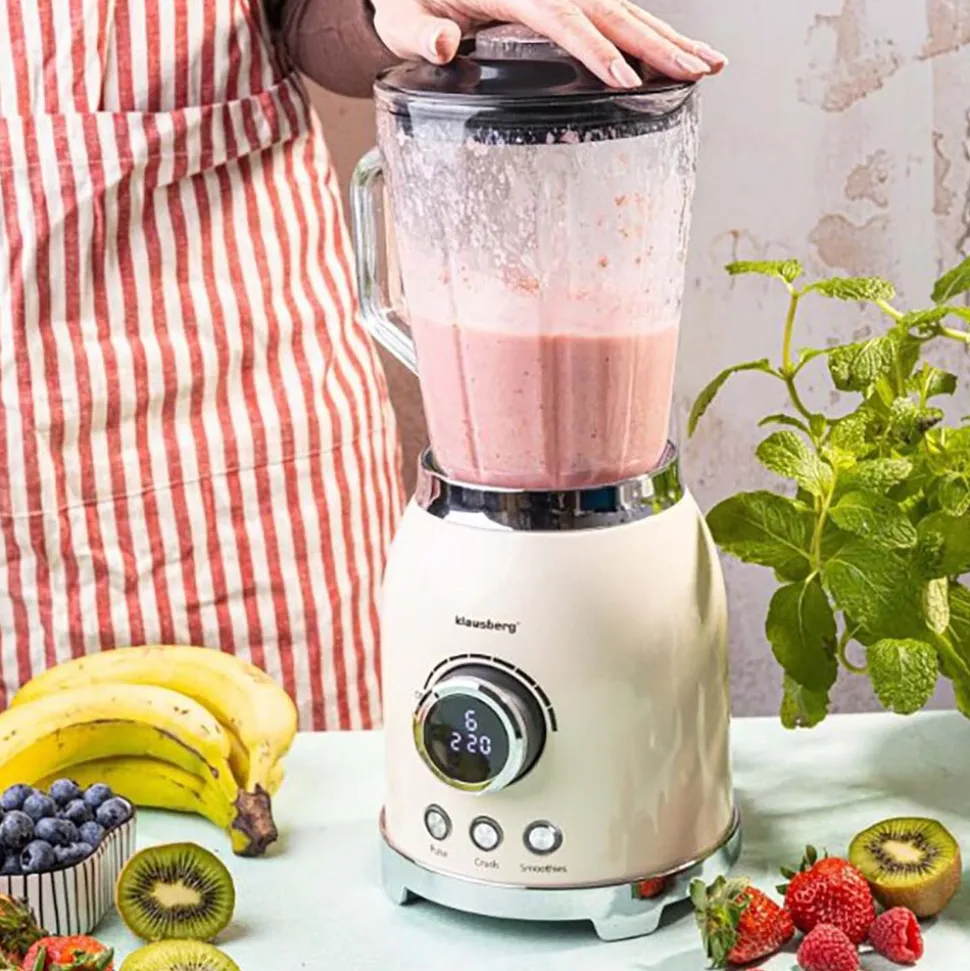 Blender kielichowy Klausberg, 600 W, 1,5 l, beżowy