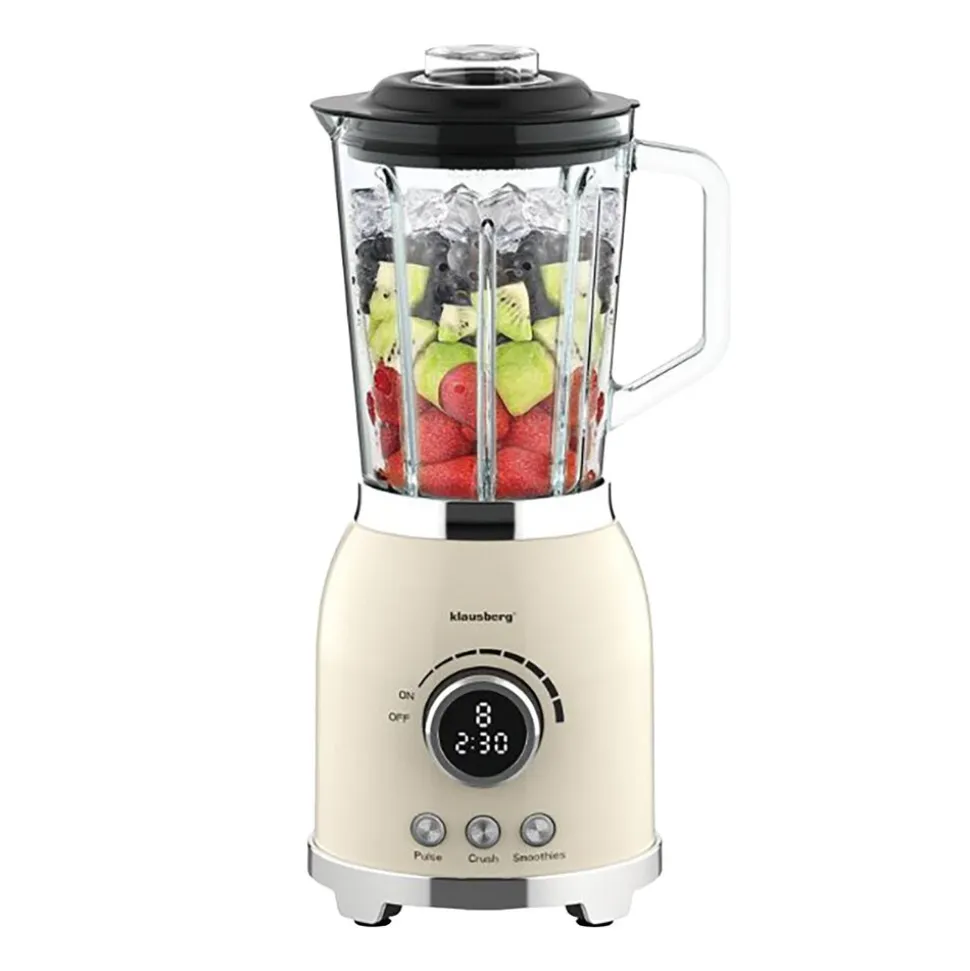 Blender kielichowy Klausberg, 600 W, 1,5 l, beżowy