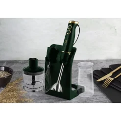 Blender ręczny BerlingerHaus Emerald, 500 W, z akcesoriami, zielony
