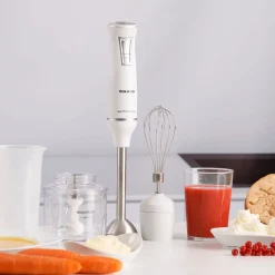 Blender ręczny Taurus Bapi 750 Pure Plus Inox, 750 W, z akcesoriami, biały
