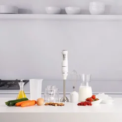 Blender ręczny Taurus Bapi 750 Pure Plus Inox, 750 W, z akcesoriami, biały