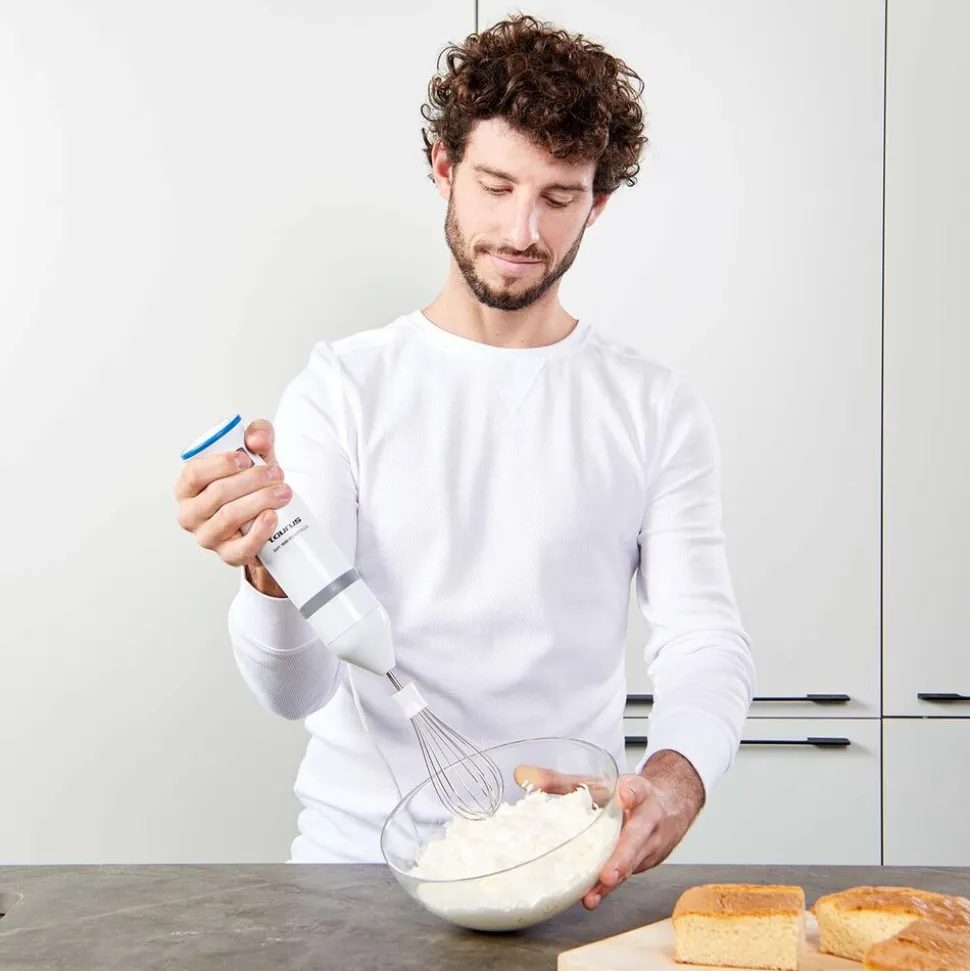 Blender ręczny Taurus Bapi Rocket Plus, 1000 W, z akcesoriami, biały
