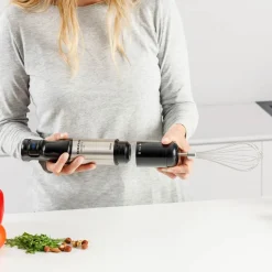 Blender ręczny Taurus HBA1500X Go, 1500 W, z akcesoriami, czarny