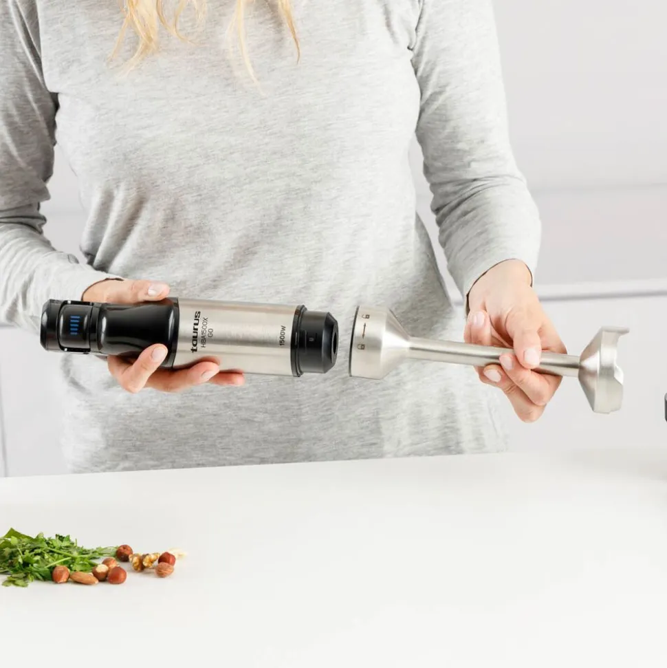 Blender ręczny Taurus HBA1500X Go, 1500 W, z akcesoriami, czarny