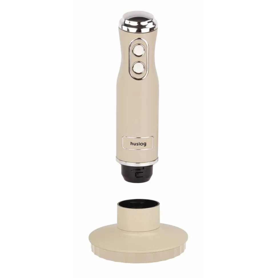 Blender ręczny 4 w 1 Huslog QuickBlend, 700 W, 4 końcówki, kremowy