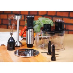 Blender ręczny z rozdrabniaczem Eldom BL220, 1200 W, z akcesoriami, czarny