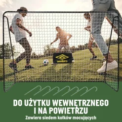 Bramka do piłki nożnej z siatką 300 x 205 x 120 cm Umbro