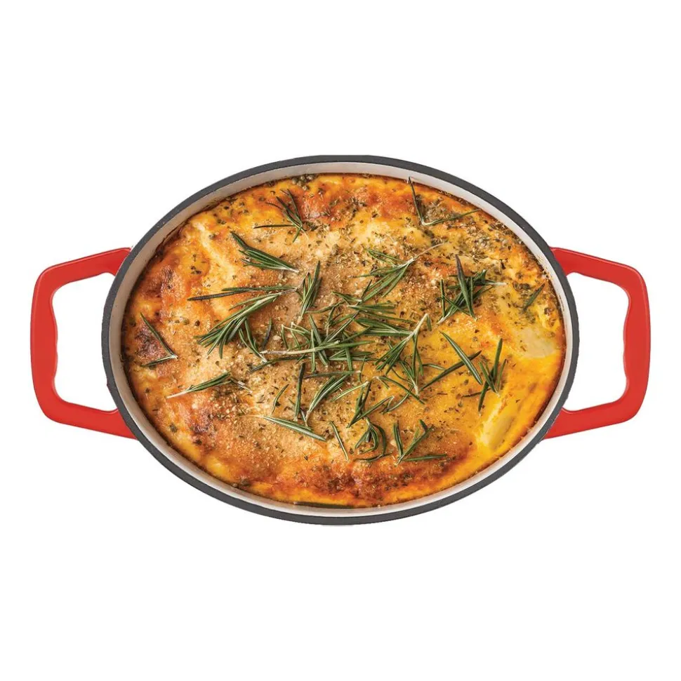 Brytfanna żeliwna MG Home Infinito, 3,9 l, czerwona