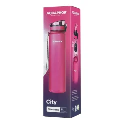 Butelka filtrująca do wody 1 l Aquaphor City, różowa
